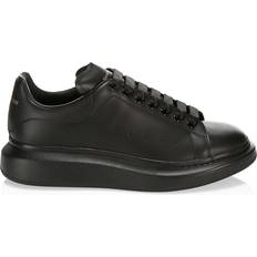 Alexander McQueen Men's Oversized Leather Platform Sneakers - Black