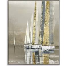 John Lewis Adelene Fletcher Golden Sails Canvas 102.5 x 82.5 cm Framed Art