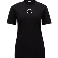 Moncler Dam T-shirts Moncler Kortärmad T-shirt - Black