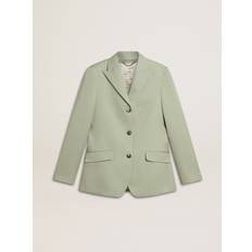 Women - Wool Blazers GOLDEN GOOSE Journey Single-Breasted Jacket - Green