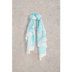 Blue - Viscose Accessories White Stuff Sunny Days Square Scarf - Blue