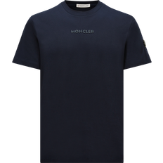Moncler Men T-shirts Moncler Short Sleeve T-Shirt - Blue