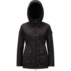 Moncler Dame Overtøj Moncler Kort Parka Jakke - Sort