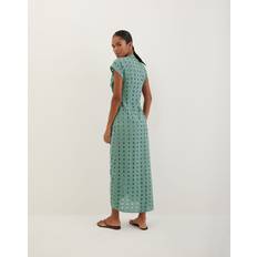 Blue - Women Swimsuit Cover-Ups & Sarong Wraps Vix Sasha Eyelet Cover-Up Dress