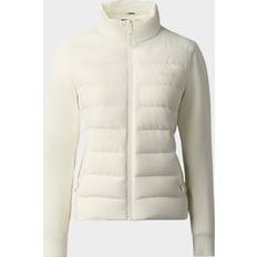 Oceane-City Light Down Mixed-Media Jacket - Cream