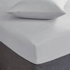 Hotel 200 Thread Count 100% Cotton Fitted - Bed Sheet Silver