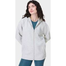 Sweaty Betty Women's Wind Down Zip Up Hoody - Ice Grey Marl