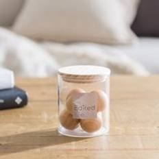 The Edited Life Pink Pepper Cedarwood Fragranced Wooden Balls - Clear Candlestick, Candle & Home Fragrance