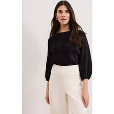 Phase Eight Tops Phase Eight Textured Top - Black