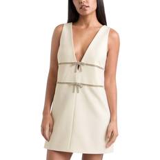 Cinq A Sept Chani Crystal Bow Mini Dress - Ivory