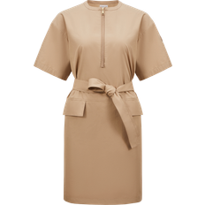 Moncler Dresses Moncler Belted Mini Dress - Beige