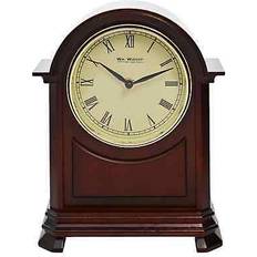 Wm. Widdop Dark Walnut Arched Mantel W3417 Table Clock