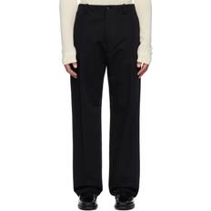 Moncler Bukser Moncler Logo Print Bomuld Bukser - Sort