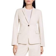 Theory Blazers Theory Stripes Canvas Silm-Fit Blazer - Sand Multi