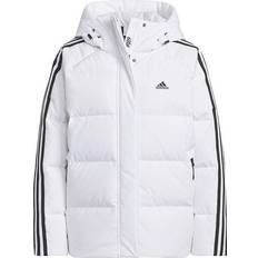 adidas Three Stripes Puffer Down Jackets - White