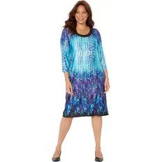 Catherines Plus Size Petite Embellished Shift Dress - Plus Size