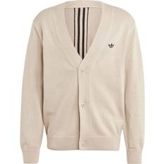 Adidas Cardigans adidas Rifta Oversized Intarsia Cardigan - Beige