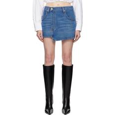 Alexander Wang Denim Wrap Denim Skirt - Deep Blue
