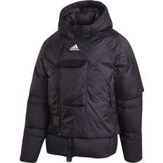 adidas Detachable Hooded Waterproof Down Jacket - Black