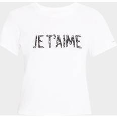 Cinq A Sept Embellished Crewneck Tee - Whiteblack