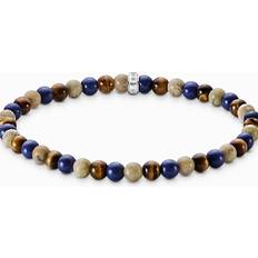 Lapis Jewellery Thomas Sabo 5mm Bead Bracelet - Brown/Blue