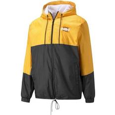 Puma Yellow Outerwear Puma Mvp Windbreaker Drawstring Hooded Woven Jacket - Yellow