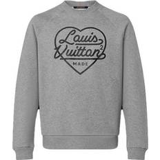 Louis Vuitton Men's Crossover LV2 SS22 Large Love Logo Alphabet Printing Cozy Pullover - Autumn Gray