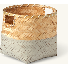 Søstrene Grene Bamboo 30 x 28 cm Warm Grey Basket