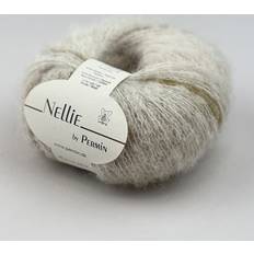 Garn & Håndarbejdsudstyr Permin Nellie 02 Råhvid Grøn Gylden 50 g
