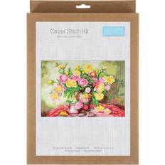 Cotton Needlework Kits Trimits Roses XL Cross Stitch Kit 42cm x 60.5cm