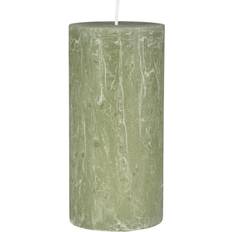 Ib Laursen Ljus & Tillbehör Ib Laursen Rustikale Stumpenkerze Höhe 14 Ø 6.8 cm Green Tea Kerze