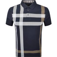 Green - Men Polo Shirts Barbour Cotton Regular Fit Short Sleeve Polo Shirt - Navy