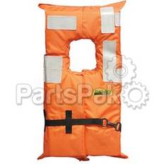 Life Jackets on sale Seachoice Type I Commercial Offshore Vest Fluorescent Orange Reflective Panels Youth Up to 90 Lbs