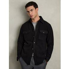 Reiss Overtøj Reiss Demari Patch Pocket Overshirt - Black
