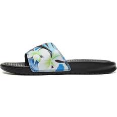 Nike Green Slides Nike Benassi JDI Print - Black/Green