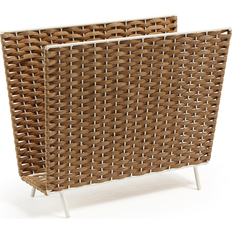 Brun - Rattan Magasinholdere Kave Home Shibori Natur Polyrattan Hvid H35x42x20 cm Magasinholder