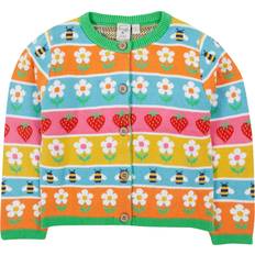 Cardigans Frugi Kids' Daisy Fair Isle Pure Organic Cotton Cardigan - Multi