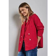 Röda Kappor & Rockar Street One Doppelreihiger Trenchcoat - Rot