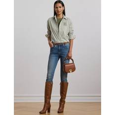 Lauren Ralph Lauren Dame Skjorter Lauren Ralph Lauren Y/D 70S Broadclothshirt - Sage Green