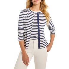 Modal Cardigans NIC+ZOE Nzt Snap Front Striped Cardigan