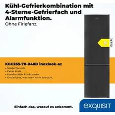 Gefrierschränke Exquisit Kühl-Gefrierkombination KGC265-70-040D