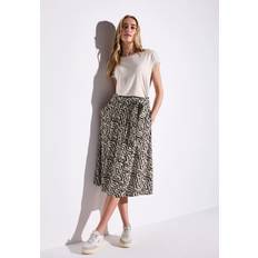 Street One Kjolar Street One Frauen Print-Rock - Beige