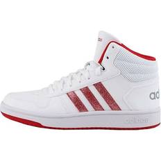adidas Hoops 2.0 Mid - White Red