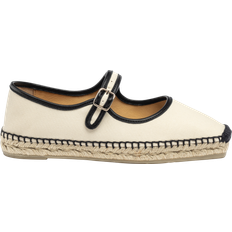 Espadriller Med Frontsnøring - Beige