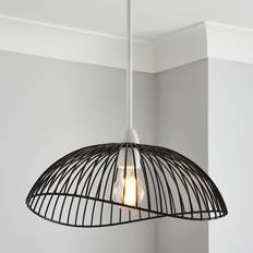 Elements Jaula Easy Fit Shade - Black Pendant Lamp