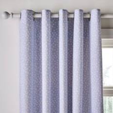 Dunelm Meadows Blackout Eyelet Curtains - Purple