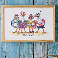 Counted Cross Stitch Kit Sea Gals 30x20cm