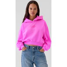 GAP VintageSoft Arch Logo Cropped Hoodie