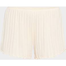 Modal Shorts Eberjey Pointelle Lettuce-Hem Shorts - Ivory