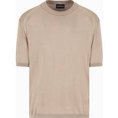 Emporio Armani Jumpers Emporio Armani Plain Knit Short Sleeved Sweater